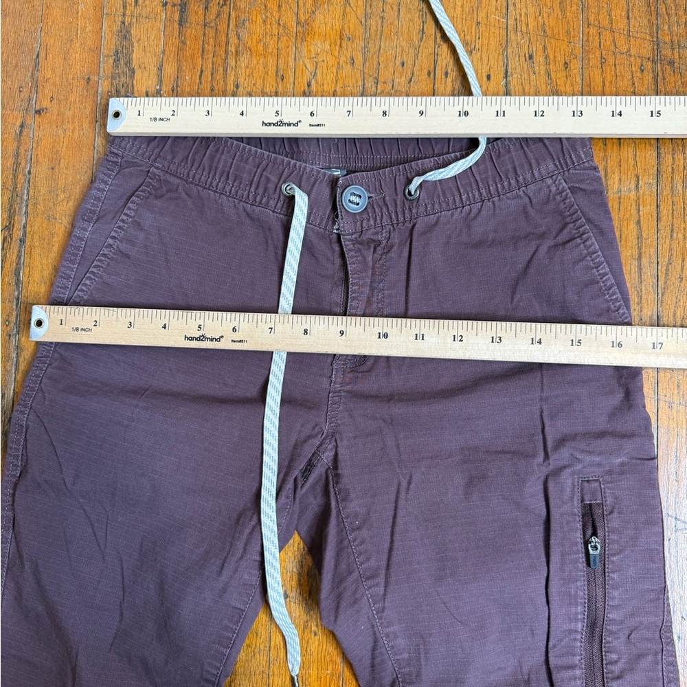 VUORI Ripstop Pants Chestnut Brown Size XS Athletic Outdoor Travel Utility VW401 - Picture 6 of 8